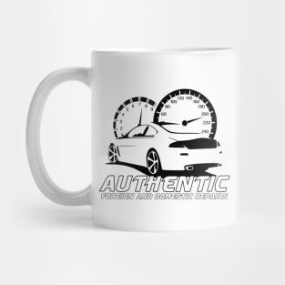 Authentic Auto Black Logo Front Mug